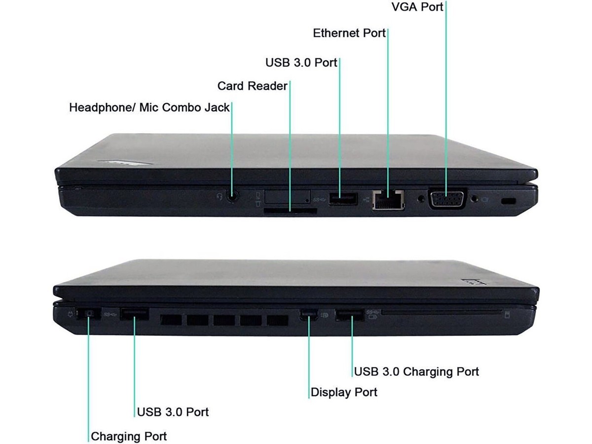 Lenovo ThinkPad T450 Core i5 5Th Gen 8Gb Ram 512Gb Storage (Renewed)